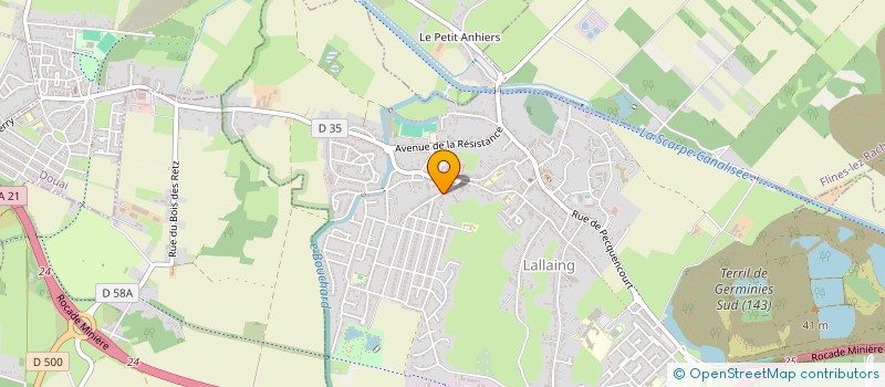 localisation de l'entreprise MADAME SABINE CAUDRON  LALLAING