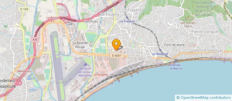 localisation de l'entreprise MADAME SABINE CAUDROY à CANNES