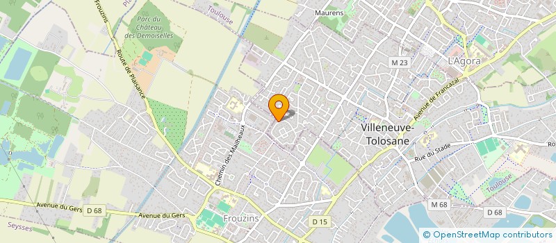 localisation de l'entreprise MADAME SABINE CAZASSUS à VILLENEUVE-TOLOSANE