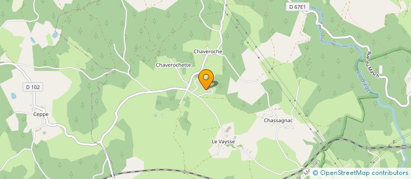 localisation de l'entreprise MADAME SABINE CHABRIER  CHAVEROCHE