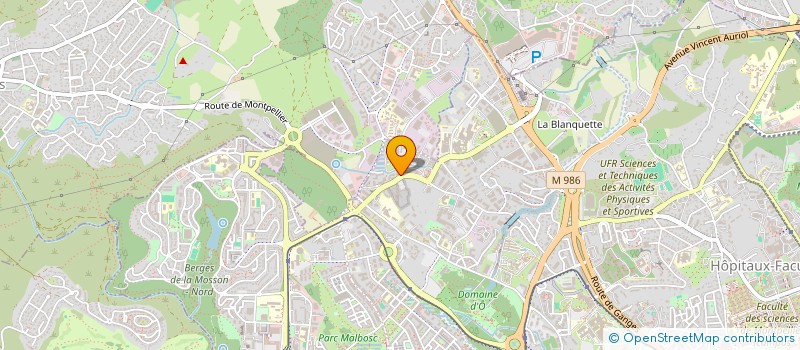 localisation de l'entreprise MADAME SABINE CHAPELLE  MONTPELLIER