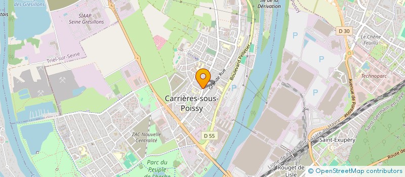 localisation de l'entreprise MADAME SABINE CHARENTE  POISSY