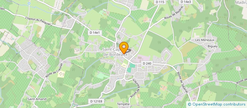 localisation de l'entreprise MADAME SABINE CHARRU  SAINT-CAPRAIS-DE-BORDEAUX