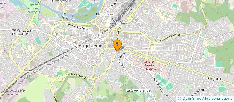 localisation de l'entreprise MADAME SABINE CHASSIN à ANGOULEME