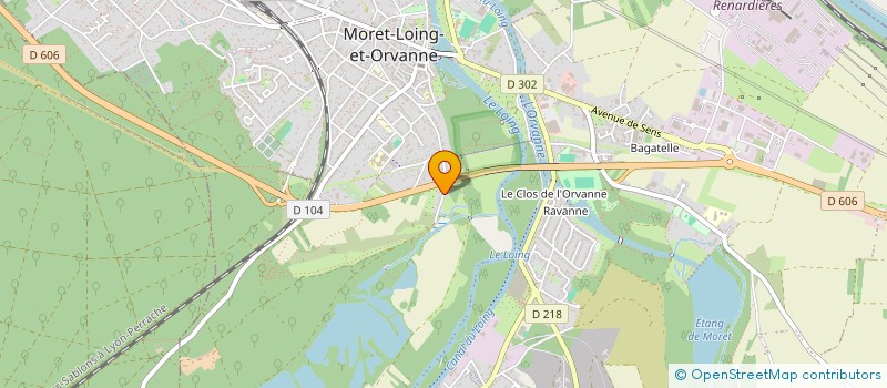 localisation de l'entreprise MADAME SABINE CHERON  MORET-LOING-ET-ORVANNE