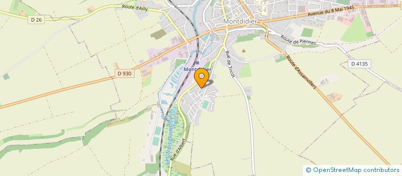 localisation de l'entreprise MADAME SABINE CLABAULT à MONTDIDIER
