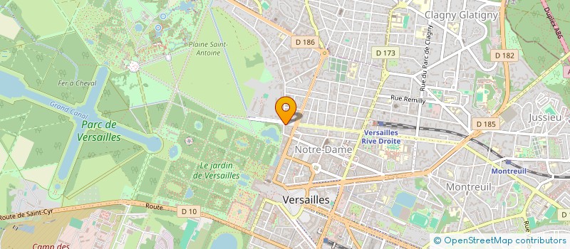 localisation de l'entreprise MADAME SABINE CLAVELIER à VERSAILLES