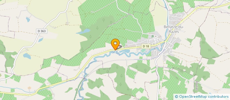 localisation de l'entreprise MADAME SABINE COHIN  BELVEZE-DU-RAZES