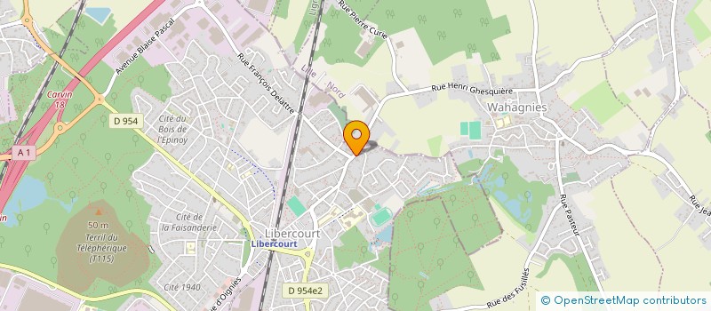 localisation de l'entreprise MADAME SABINE COKELAERE  LIBERCOURT