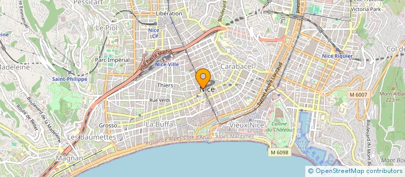 localisation de l'entreprise MADAME SABINE COLIN à NICE