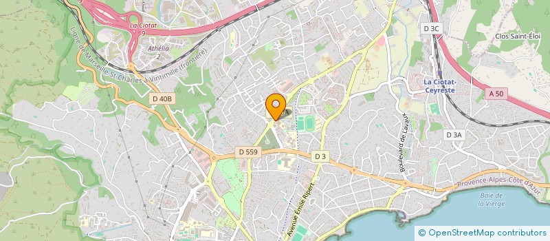 localisation de l'entreprise MADAME SABINE COLLIN à LA CIOTAT
