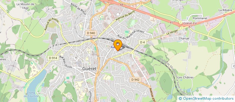 localisation de l'entreprise MADAME SABINE COLMOU à GUERET