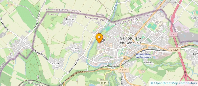 localisation de l'entreprise MADAME SABINE COLOMBZNI  SAINT-JULIEN-EN-GENEVOIS