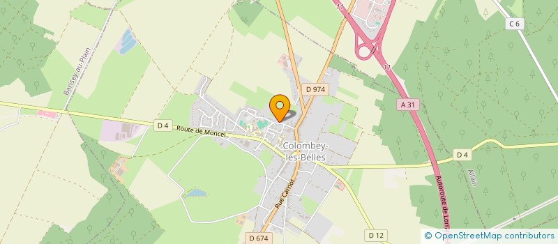 localisation de l'entreprise MADAME SABINE CORDIER  COLOMBEY-LES-BELLES