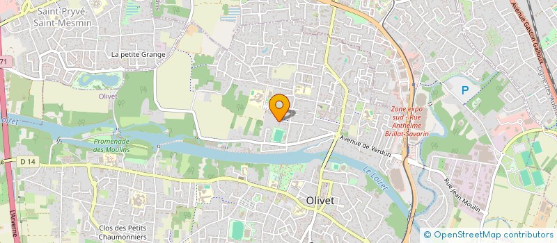 localisation de l'entreprise MADAME SABINE CORREIA à OLIVET
