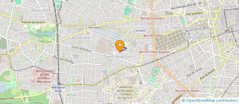 localisation de l'entreprise MADAME SABINE COURGEON  BORDEAUX