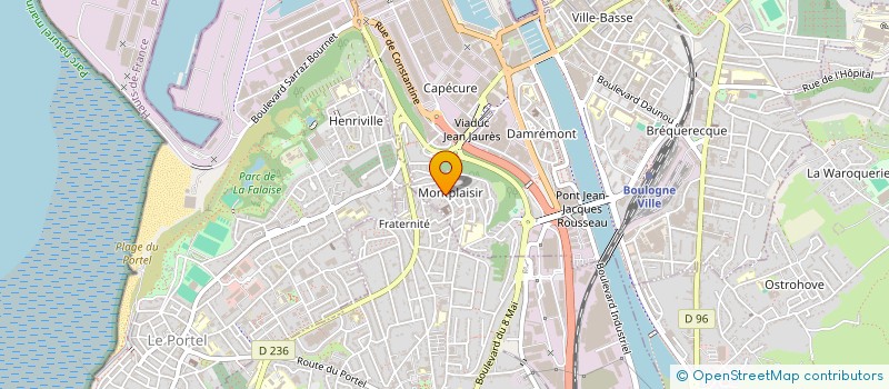 localisation de l'entreprise MADAME SABINE COUROUBLE à BOULOGNE-SUR-MER