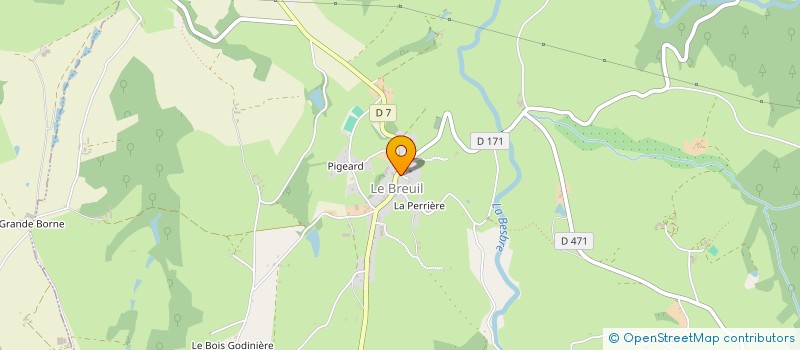 localisation de l'entreprise MADAME SABINE CROUZIER à LE BREUIL