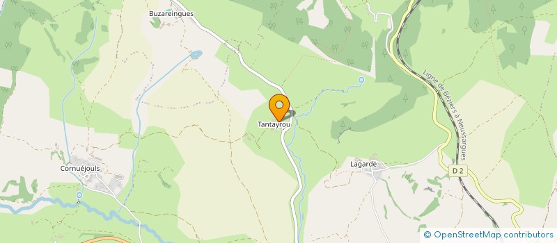 localisation de l'entreprise MADAME SABINE CURAN  SEVERAC D'AVEYRON