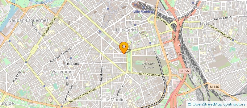 localisation de l'entreprise MADAME SABINE D'HALLUIN à LILLE