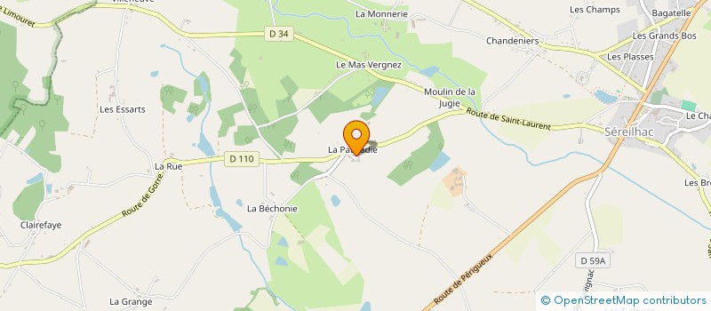 localisation de l'entreprise MADAME SABINE DAUBY à SEREILHAC