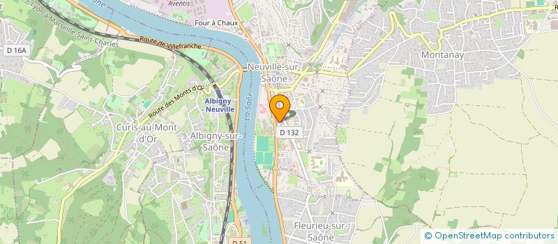 localisation de l'entreprise MADAME SABINE DE JOUSSINEAU  NEUVILLE-SUR-SAONE