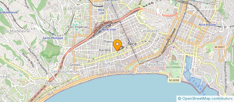 localisation de l'entreprise MADAME SABINE DEBUSIGNE  NICE