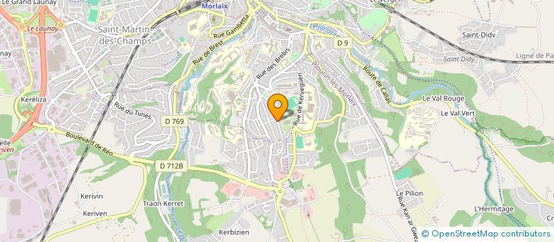localisation de l'entreprise MADAME SABINE DEFFIEUX à MORLAIX