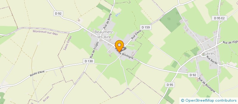 localisation de l'entreprise MADAME SABINE DEFRANCE  BEAUMETZ-LES-AIRE