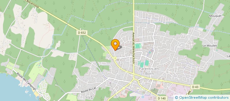 localisation de l'entreprise MADAME SABINE DEGRAEVE  PARENTIS-EN-BORN