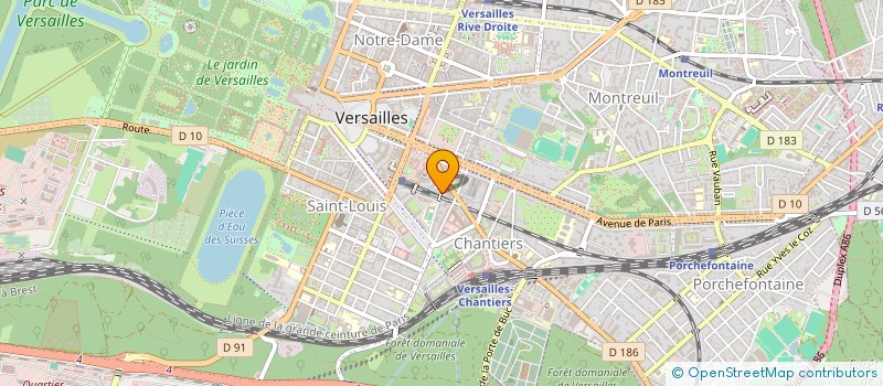 localisation de l'entreprise MADAME SABINE DEGUET à VERSAILLES