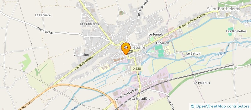 localisation de l'entreprise MADAME SABINE DEKEUKELEIRE  BEAUREPAIRE