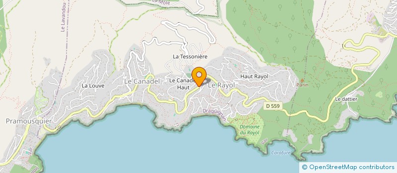 localisation de l'entreprise MADAME SABINE DEL MONTE à RAYOL-CANADEL-SUR-MER