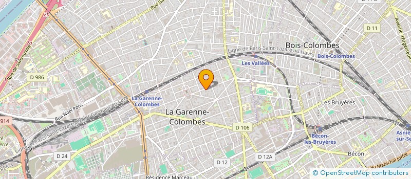 localisation de l'entreprise MADAME SABINE DEMARET  LA GARENNE-COLOMBES