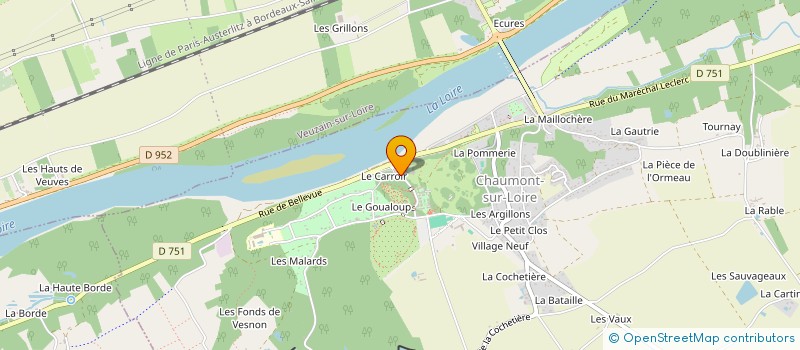 localisation de l'entreprise MADAME SABINE DEMATHIEU à CHAUMONT-SUR-LOIRE