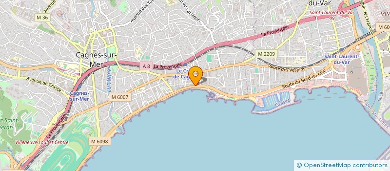 localisation de l'entreprise MADAME SABINE DERCHE à CAGNES-SUR-MER