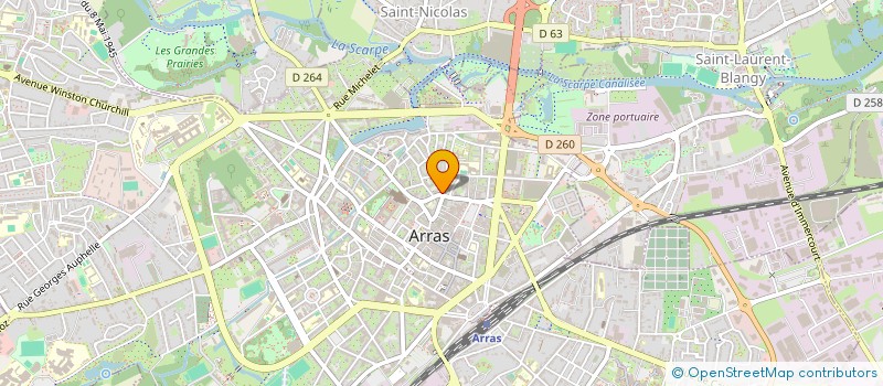 localisation de l'entreprise MADAME SABINE DERICQUEBOURG à ARRAS