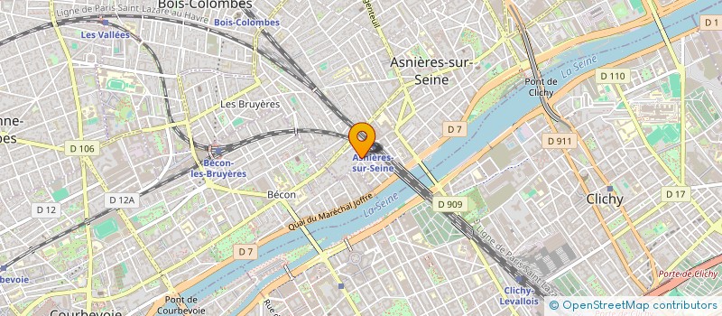 localisation de l'entreprise MADAME SABINE DERMANGE à ASNIERES-SUR-SEINE