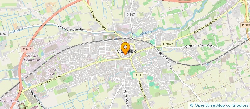 localisation de l'entreprise MADAME SABINE DESCLAUX  MONTEUX