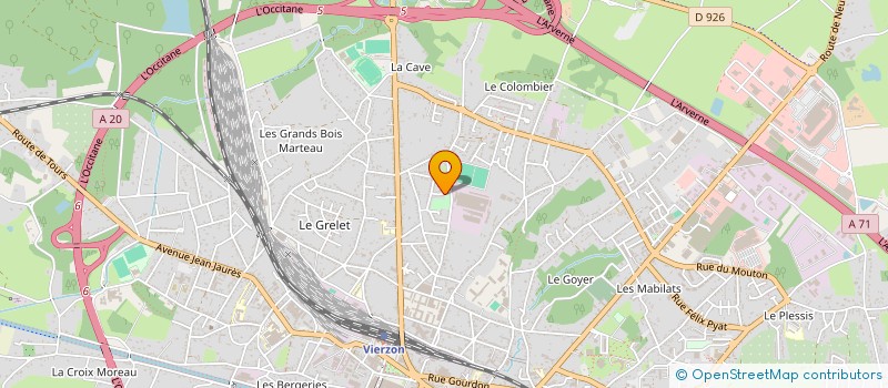 localisation de l'entreprise MADAME SABINE DEVAUX YANGANDA  VIERZON