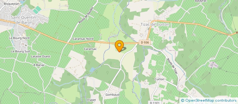 localisation de l'entreprise MADAME SABINE DEYMIER  TIZAC-DE-CURTON