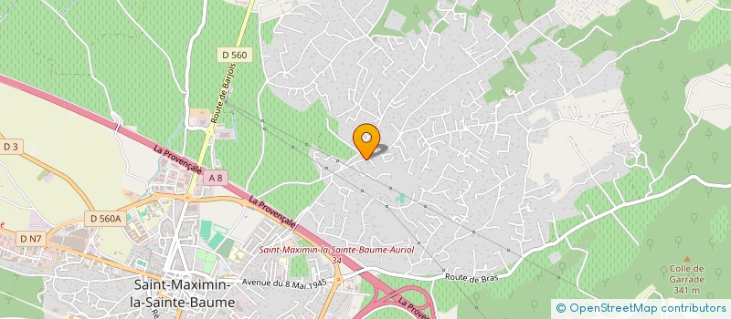 localisation de l'entreprise MADAME SABINE DHOLLANDE à SAINT-MAXIMIN-LA-SAINTE-BAUME