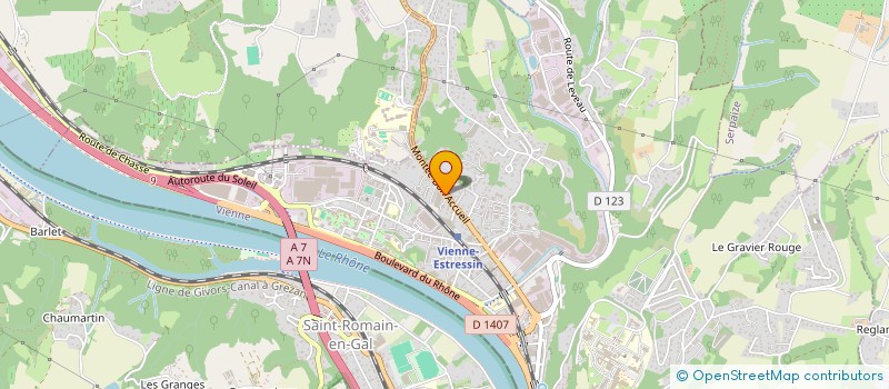 localisation de l'entreprise MADAME SABINE DOAT à VIENNE