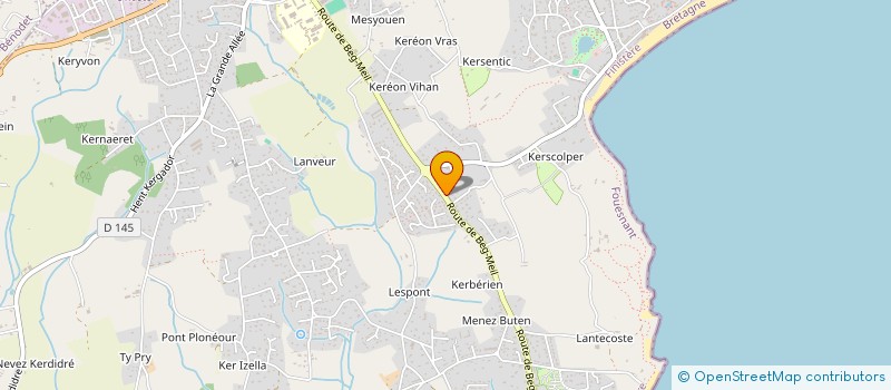 localisation de l'entreprise MADAME SABINE DUCHENE  FOUESNANT