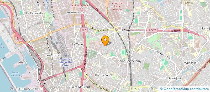 localisation de l'entreprise MADAME SABINE DUFOUR à MARSEILLE