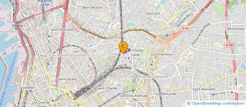localisation de l'entreprise MADAME SABINE DUJARDIN à MARSEILLE