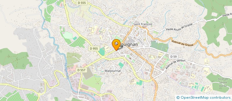 localisation de l'entreprise MADAME SABINE DULOISY  DRAGUIGNAN