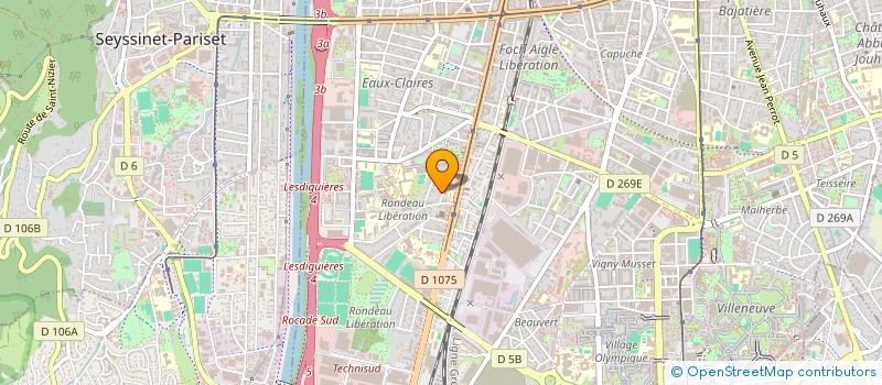 localisation de l'entreprise MADAME SABINE DUVAL  GRENOBLE