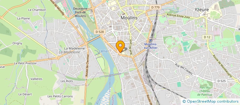 localisation de l'entreprise MADAME SABINE ESSINGA  MOULINS
