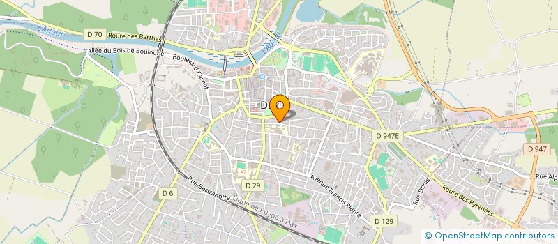 localisation de l'entreprise MADAME SABINE FARGUES à DAX